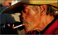 "Smoking Migrant, Calexico, CA"