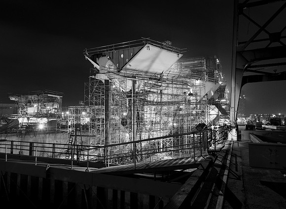 "Stern with Scaffolding"