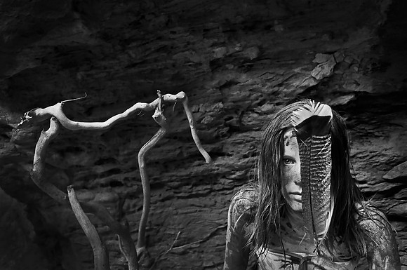 "Girl in Mud with Feather"