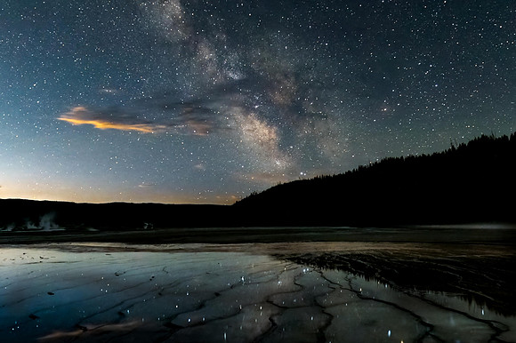 "Milkyway over Grand Prismatic"