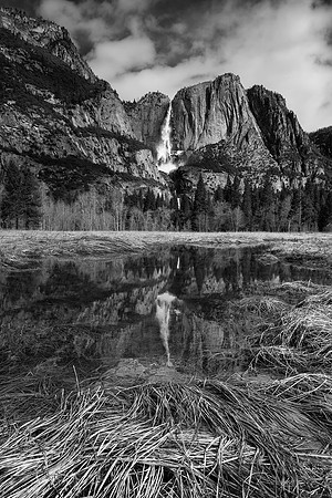"Yosemite Falls and Reflection"