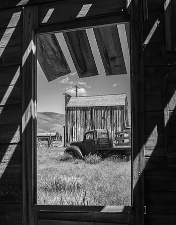 "Bodie Truck Through Window"
