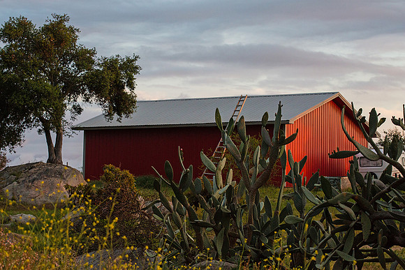 "Barn in Fading Light"
