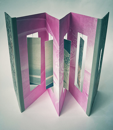 "Southern Magnolias:Spinning Accordion Book, 2023" (Image 3 of 3)