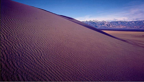 "Panamint Mountains from Mesquite Dunes" Death Valley Dunes