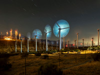 Windmills, Desert Hot Springs, CA, USA, 2019