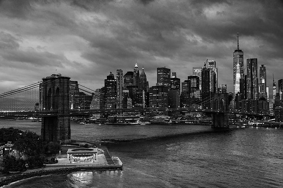 "Minutes Before Sunrise from Manhattan Bridge"