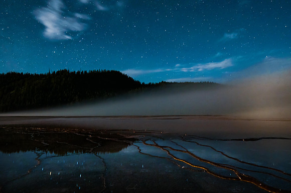 "Grand Prismatic at Moonrise"
