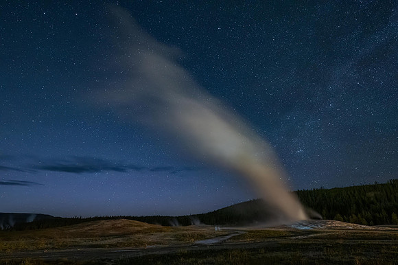 "Old Faithful at Night"
