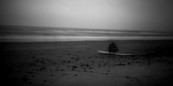 "Surfer and Board"